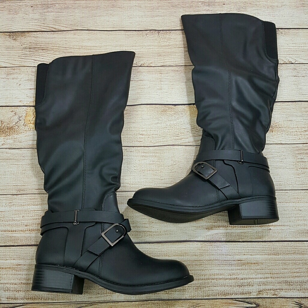 NIB Apt. 9 Knee High Slouch Boots 7 Wide Calf